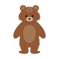 carino orso. cartone animato foresta animale. illustrazione. vettore