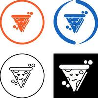 disegno dell'icona della pizza vettore