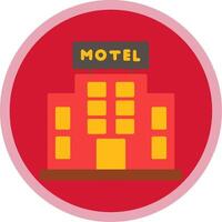 motel piatto Multi cerchio icona vettore