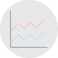 la zona grafico linea pieno leggero icona vettore