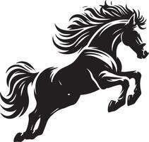 cavallo silhouette animale impostato isolato su bianca sfondo. nero cavalli grafico elemento illustrazione.alta risoluzione jpg, eps 10 incluso vettore