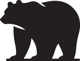 orso silhouette su bianca sfondo moderno simbolo logo. vettore