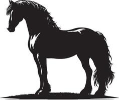 cavallo silhouette animale impostato isolato su bianca sfondo. nero cavalli grafico elemento illustrazione.alta risoluzione jpg, eps 10 incluso vettore