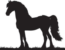 cavallo silhouette animale impostato isolato su bianca sfondo. nero cavalli grafico elemento illustrazione.alta risoluzione jpg, eps 10 incluso vettore