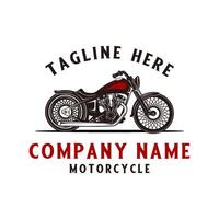 retrò motociclo logo. americano fatto le moto per classico motocicletta Gli amanti vettore