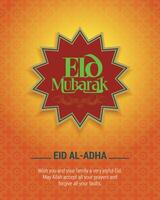 eid saluto carta eid al-Adha 1 vettore
