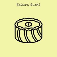 salmone Sushi illustrazione vettore