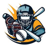 baseball logo disegno, baseball torneo logo sport vettore