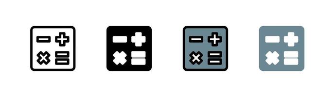 calcolatrice icona su bianca sfondo. simbolo calcolatrice. piatto stile e colore. per ragnatela e mobile design. vettore