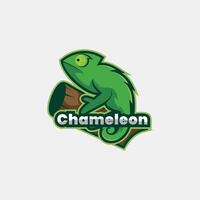 camaleonte animale portafortuna logo esport logo squadra azione immagini vettore