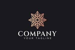 astratto floreale ornamento logo design per moda bellezza gioielleria boutique azienda attività commerciale vettore