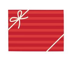 design della confezione regalo rossa vettore