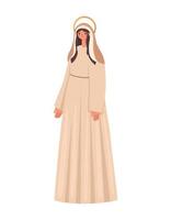 illustrazione di santa maria vettore