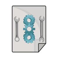 illustrazione di file ambientazione vettore