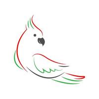 pappagallo icona logo design vettore