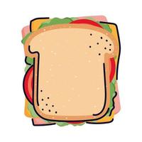 bel design a sandwich vettore