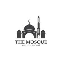 moschea logo disegno, islamico logo vettore