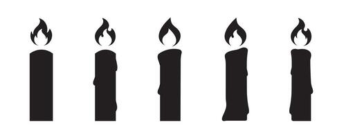 candela sagome. candela icone. candela vettori