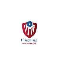 vita privata logo design vettore