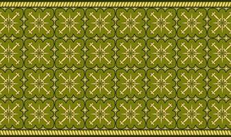 design batik tradizionale sfondo verde vettore