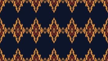 etnico astratto ikat art. modello senza cuciture in stile tribale, popolare e messicano. ornamento di arte geometrica azteca print.design per moquette, carta da parati, abbigliamento, avvolgimento, tessuto, copertina, tessile vettore