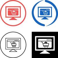 e-commerce impostazioni icona design vettore