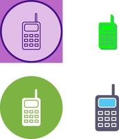 unico walkie talkie icona design vettore