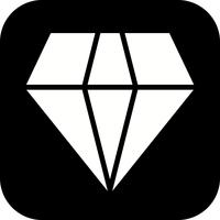 Icona del diamante vettoriale