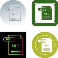 mp3 icona design vettore