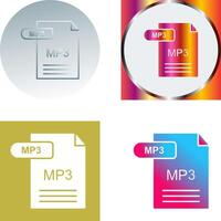 mp3 icona design vettore