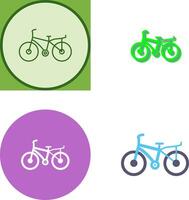 disegno dell'icona della bicicletta vettore