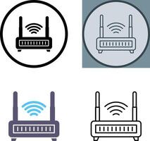 icona del router wifi vettore