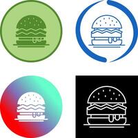 disegno dell'icona dell'hamburger vettore