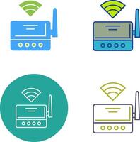 Wi-Fi router icona design vettore