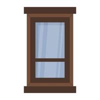 concetti di finestre in legno vettore