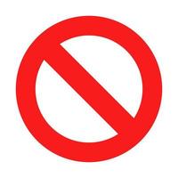 segno di divieto. non entrare cartello stradale con cerchio rosso incrociato. segno di divieto icona stile design piatto. vettore