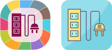 energia presa di corrente icona design vettore