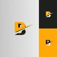 b lettera freccia logo ispirazioni vettore