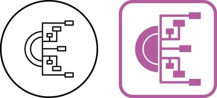 diagramma di flusso icona design vettore