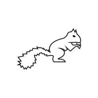 scoiattolo icona e simbolo illustrazione vettoriale