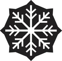 inverno Paese delle meraviglie fiocco di neve icona design artico sinfonia logo emblema vettore