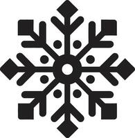 i fiocchi di neve aura dispiegato iconico emblema design gelido eleganza svelato logo design vettore