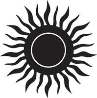 abbagliante alba sole simbolismo soleggiato scintillare sole logo design vettore