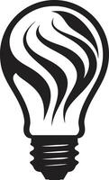 artistico ombre nero lampadina evocare radiante nero lampadina simbolismo vettore