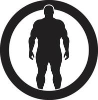 obesità grido nero circuito integrato emblema per umano peso gestione forma sinfonia per 90 parole di anti obesità patrocinio vettore