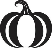 raccogliere Luna zucca nel nero spettrale splendore nero circuito integrato zucca vettore