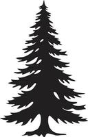 ornamentale stravaganza Natale albero illustrazioni per festivo S argento scintillare abete rosso S per affascinante Natale alberi vettore