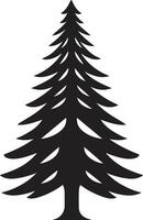 incantata sempreverde boschetto S per fantasia albero arredamento accogliente a lume di candela Natale illustrazioni per caldo albero S vettore