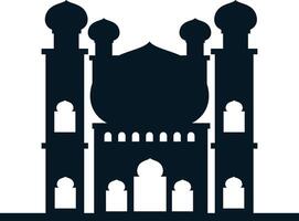islamico moschea silhouette. Ramadhan kareem moschea. illustrazione design vettore