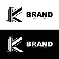 alfabeto lettera K iniziale logo design semplice Prodotto marca modello vettore